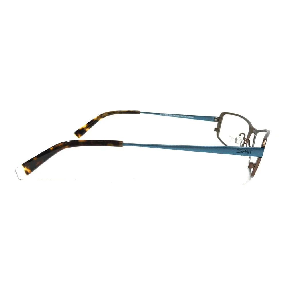 Esprit Kids Eyeglasses Frame ET17363 535 Brown Blue Rectangle Full Rim 50-16-135